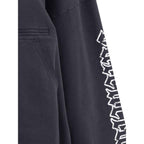 Balenciaga Blackletter script motif Hoodie
