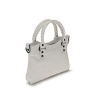 Balenciaga White Calf Leather Bos Taurus Handbag