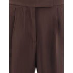 Tom Ford Brown Viscose Casual Pants