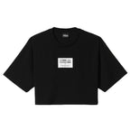 Comme Des Fuckdown Black Cotton Women T-Shirt