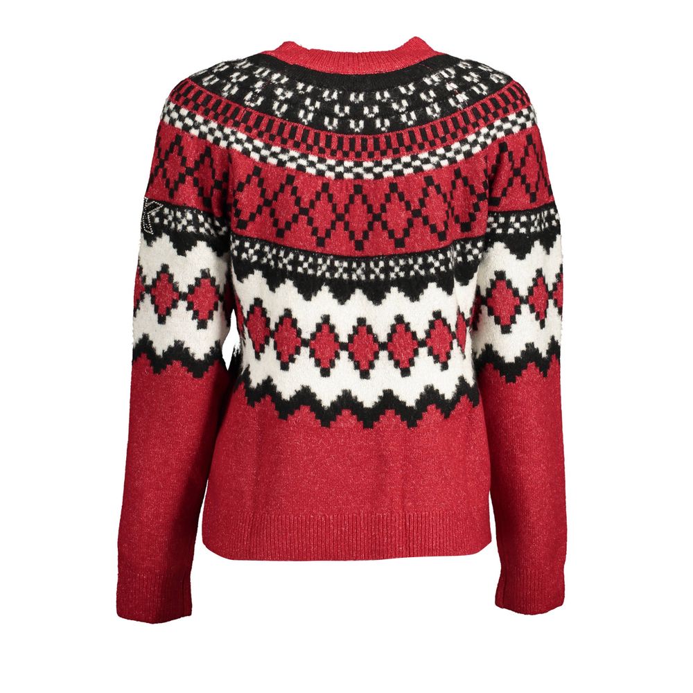 Desigual Red Polyester Sweater