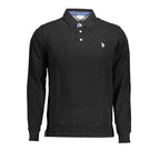 U.S. POLO ASSN. Black Cotton Polo Shirt