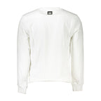 Cavalli Class White Cotton Men Sweater