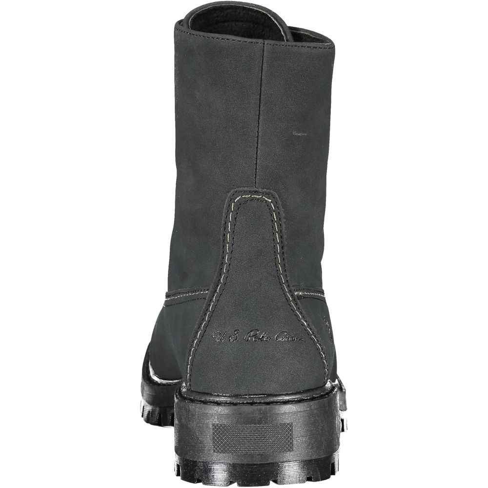 U.S. POLO ASSN. Black Polyester Women Boot