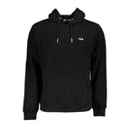 Fila Black Cotton Men Sweater with Hood