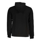 Fila Black Cotton Men Sweater with Hood