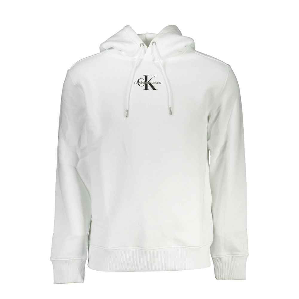 Calvin Klein White Cotton Men's Sweatshirt