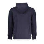 Napapijri Blue Cotton Men Sweater with Hood
