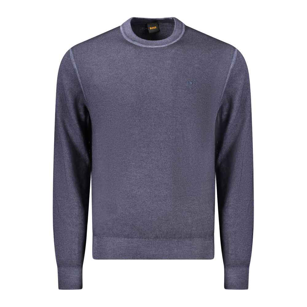 Hugo Boss Blue Wool Sweater