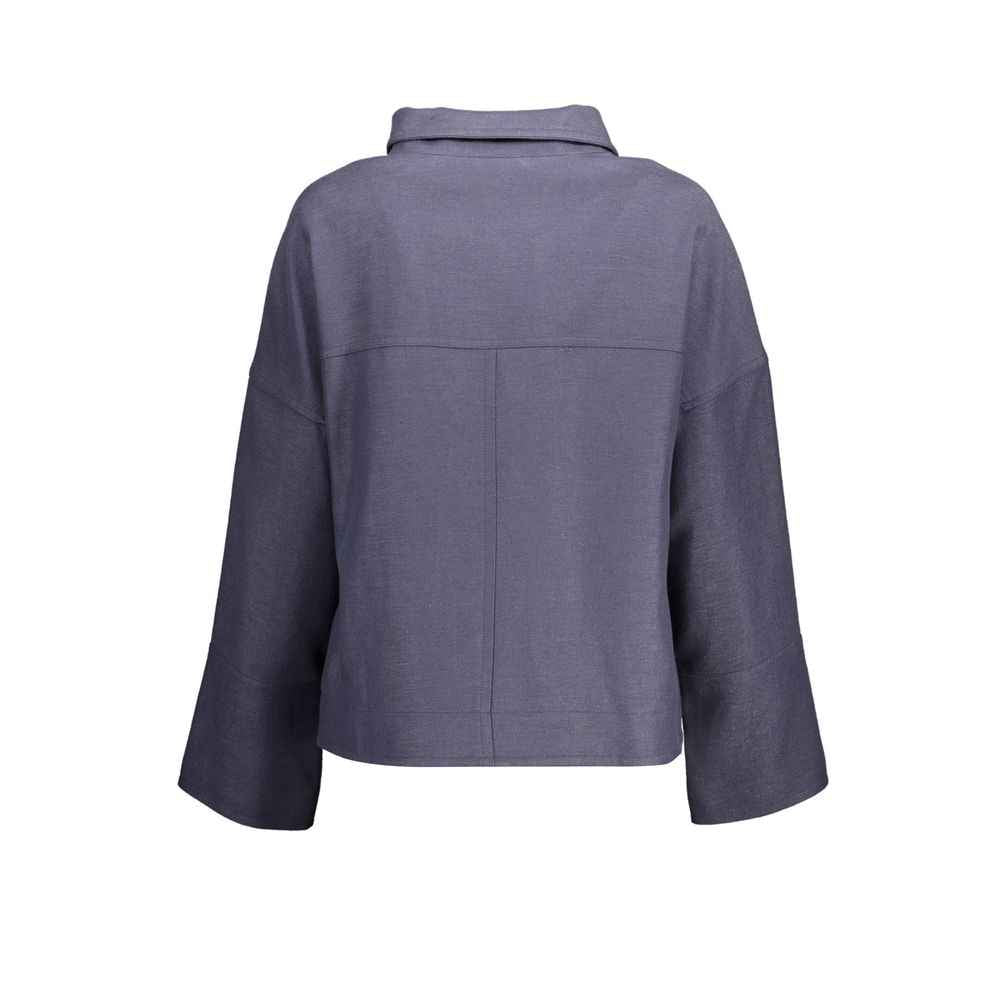 Gant Blue Cotton Jackets & Coat