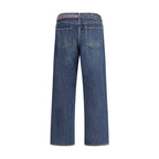 Sacai Blue Cotton Jeans Denim
