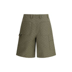Gucci Green Cotton Bermuda Shorts