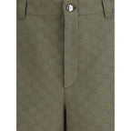 Gucci Green Cotton Bermuda Shorts