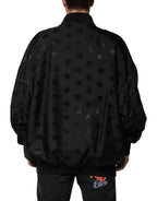 Dolce & Gabbana Black Cargo Windbraker Logo Mania Jacket