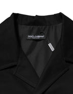 Dolce & Gabbana Black Short Sleeve Button Men Casual Shirt