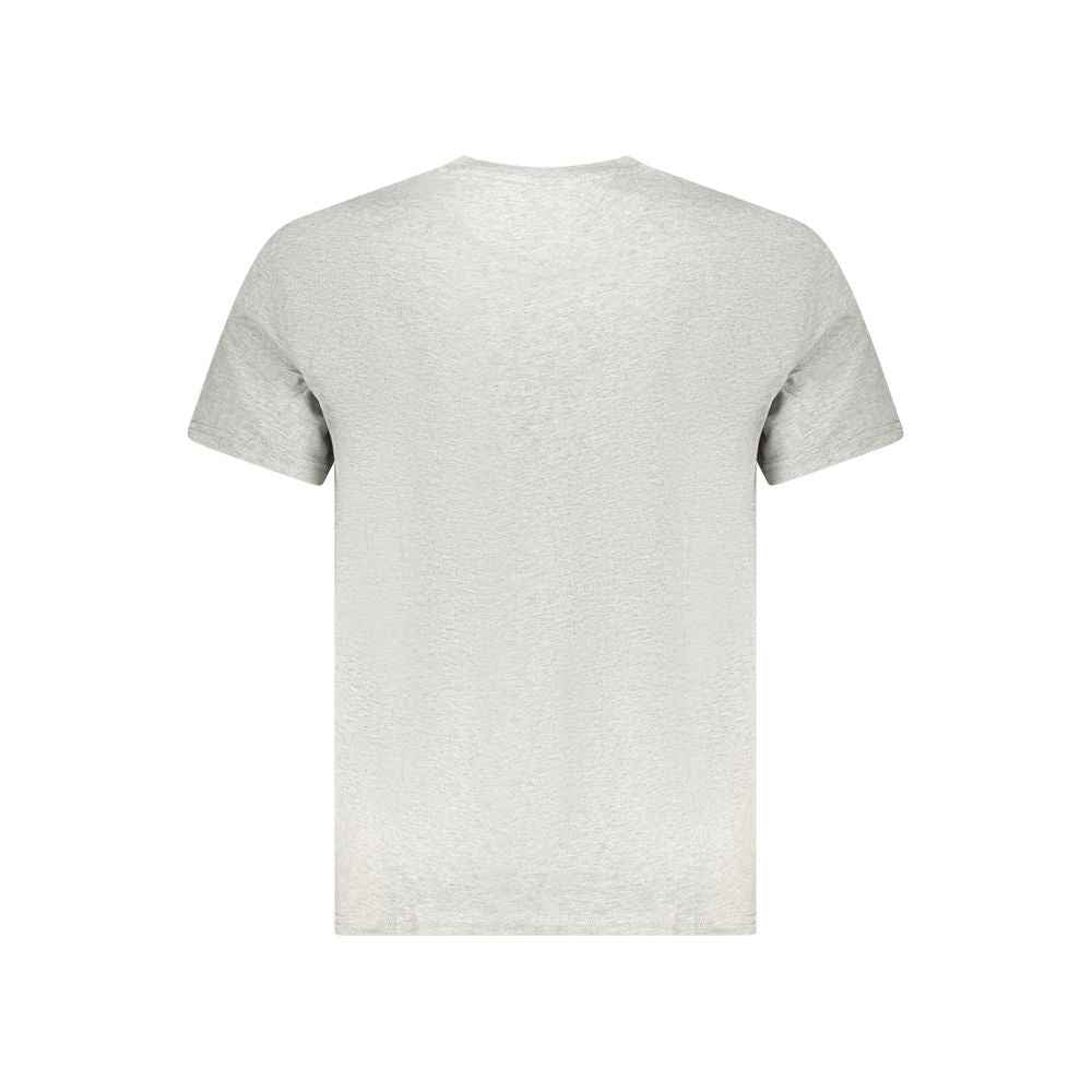 Tommy Hilfiger Gray Cotton Men T-Shirt