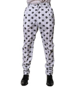 Dolce & Gabbana White Logo Cotton Skinny Denim Trouser Pants