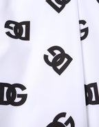 Dolce & Gabbana White Logo Cotton Skinny Denim Trouser Pants