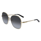 Salvatore Ferragamo Gold Metal Sunglasses