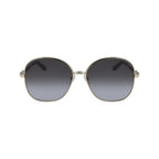 Salvatore Ferragamo Gold Metal Sunglasses