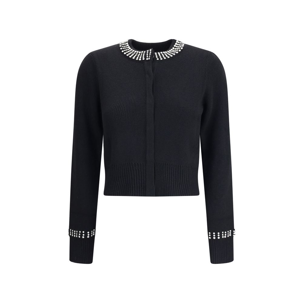 PINKO Black Nylon Cardigan