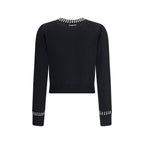 PINKO Black Nylon Cardigan