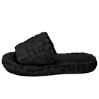 Hinnominate Black Cotton Women Sandal