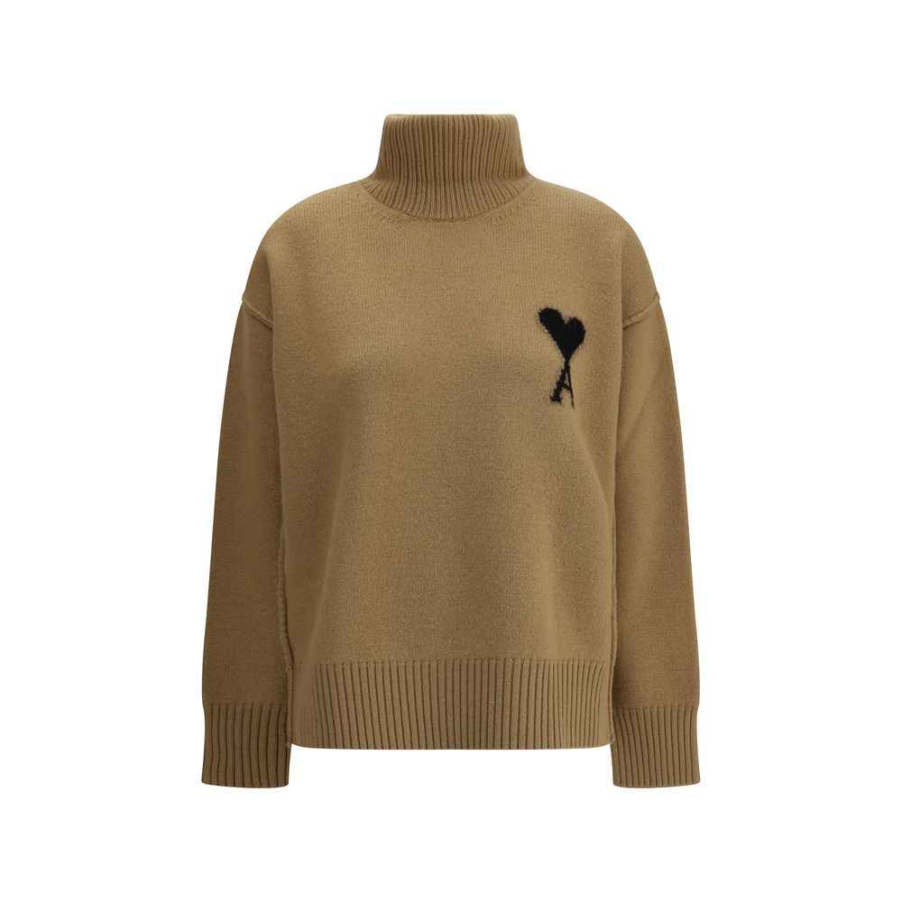 Ami Paris Ami De Coeur Turtleneck Sweater