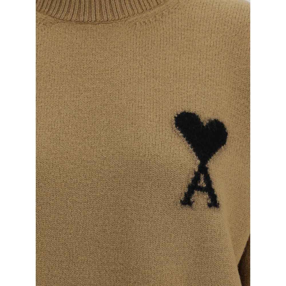 Ami Paris Ami De Coeur Turtleneck Sweater