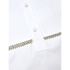 Gucci White Cotton Blouse