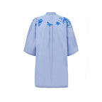 Gucci Blue Cotton Pattern Shirt