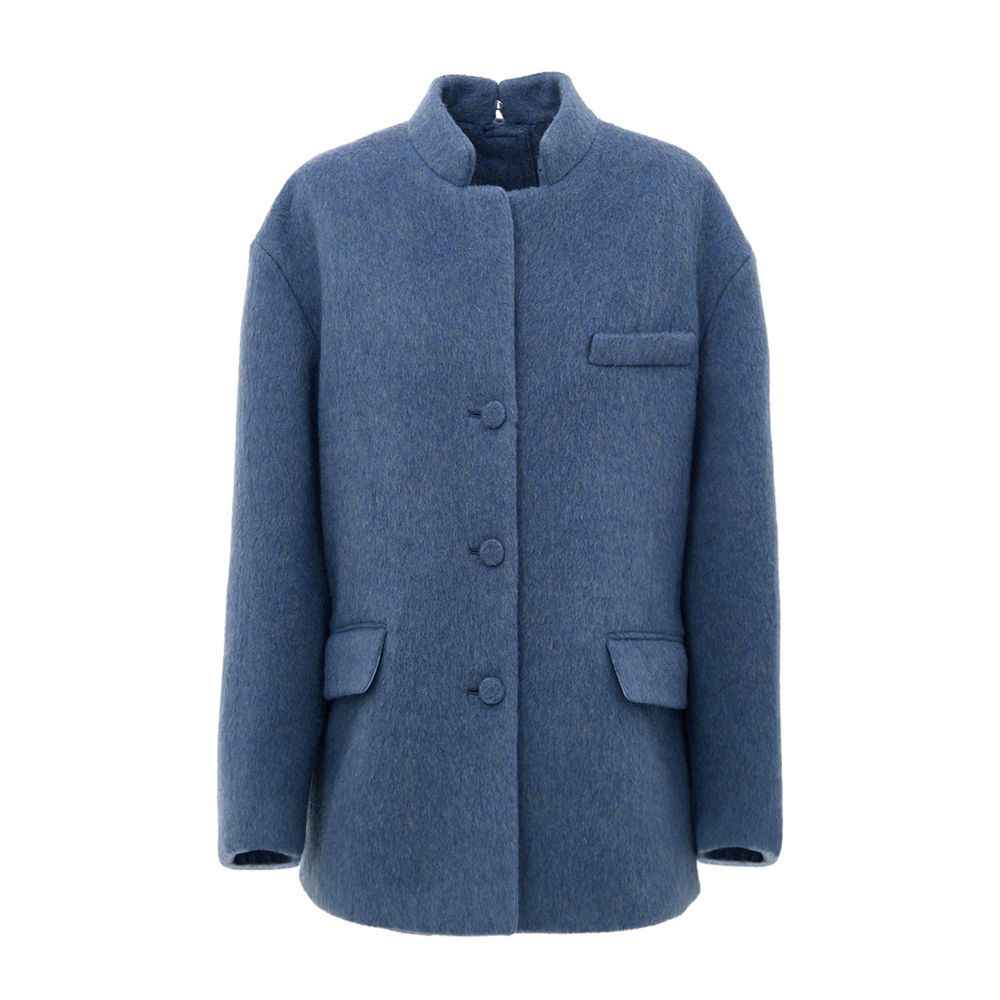 Gucci Light Blue Wool Jackets & Coat