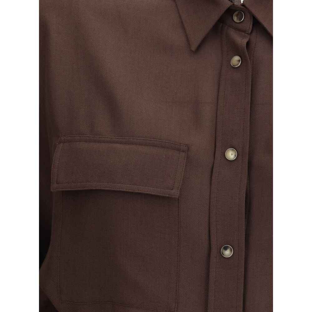 Brunello Cucinelli Embellished collar Shirt