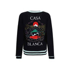 Casablanca Merino Wool embroidered Cardigan