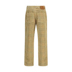 Burberry Brown Cotton Casual Pants