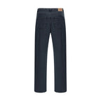 Prada Black Cotton Straight-Leg Jeans