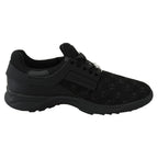 Plein Sport Black Polyester Sneaker