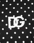 Dolce & Gabbana Black Polka Dot Short Sleeves Collared Polo T-shirt