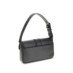 Michael Kors Black Calf Leather Bos Taurus Shoulder Bag