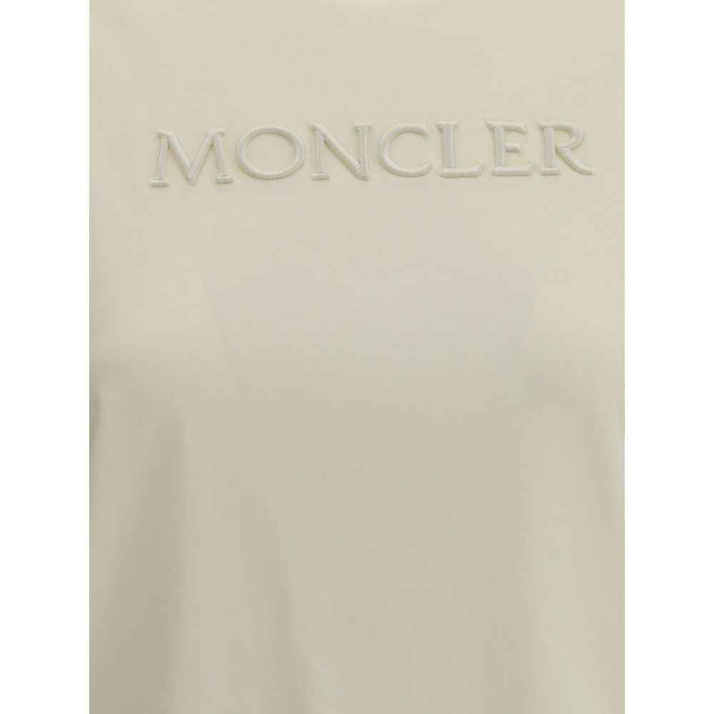 Moncler Cream Cotton T-Shirt