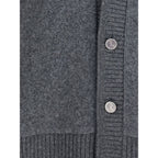 Thom Browne Gray Wool Cardigan