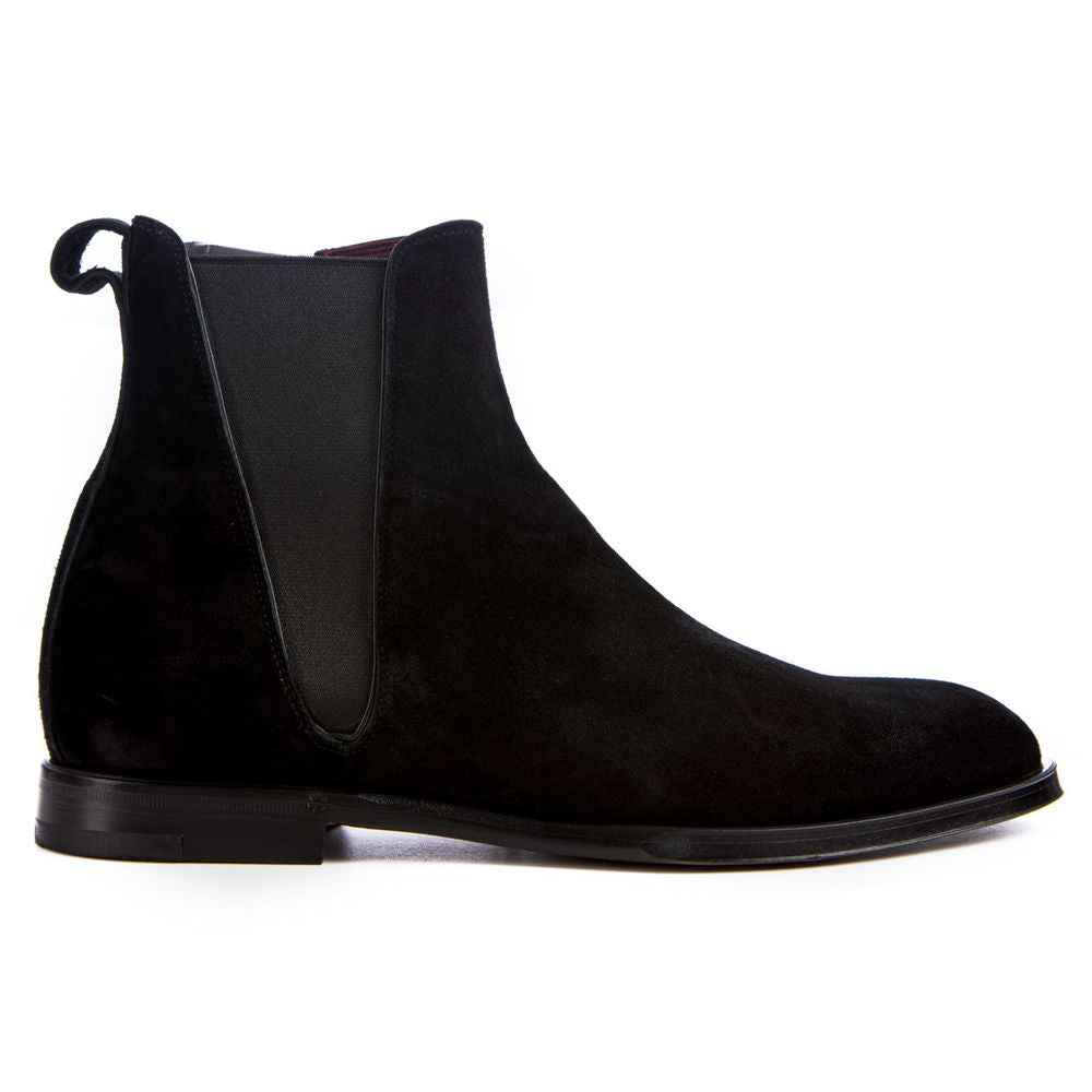 Dolce & Gabbana Black Calfskin Men Ankle Boot