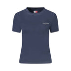 Tommy Hilfiger Blue Cotton Women T-Shirt