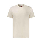 Tommy Hilfiger Beige Cotton Men T-Shirt