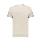 Tommy Hilfiger Beige Cotton Men T-Shirt
