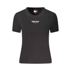 Tommy Hilfiger Black Cotton Women T-Shirt