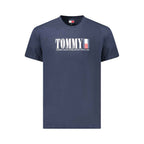 Tommy Hilfiger Blue Cotton Men T-Shirt