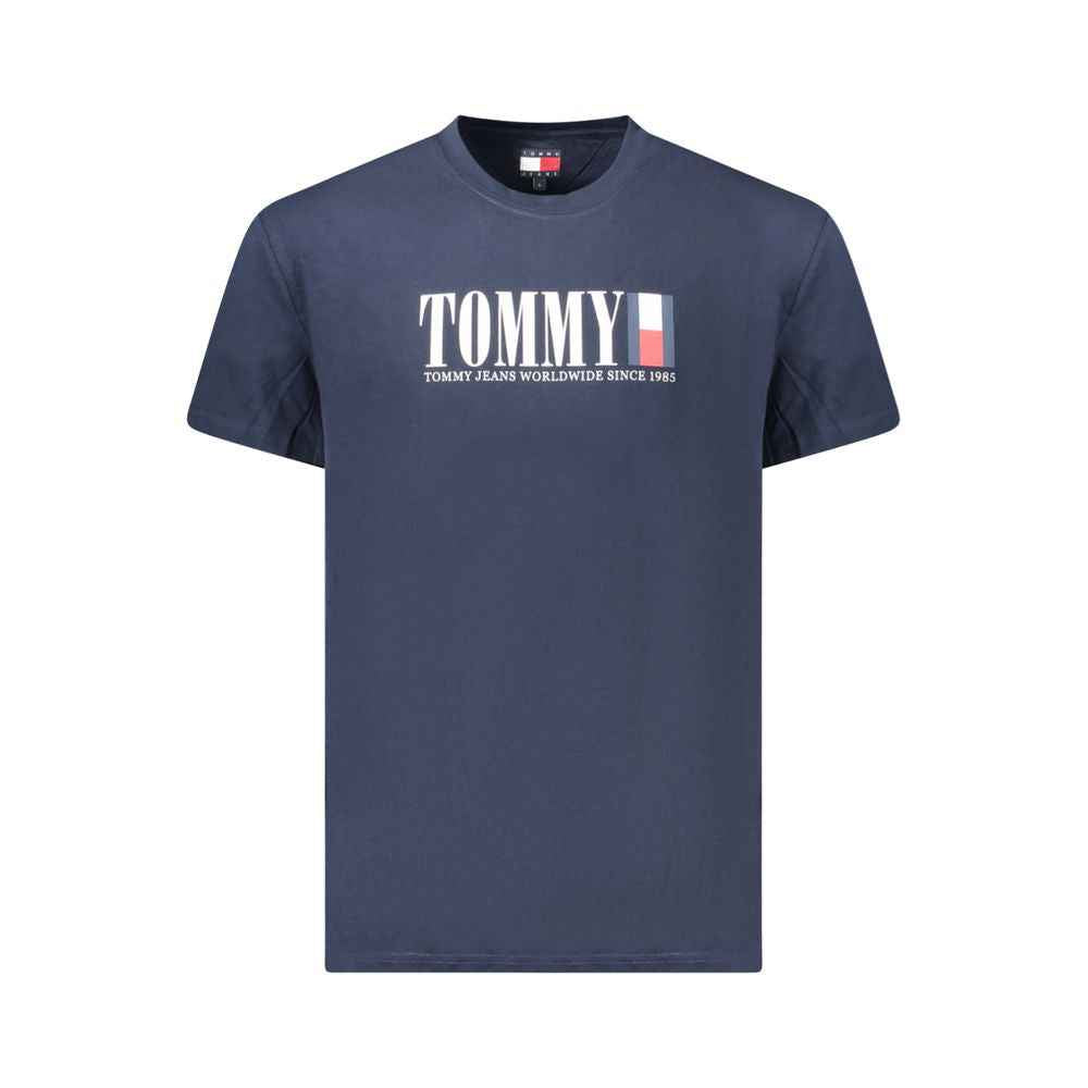 Tommy Hilfiger Blue Cotton Men T-Shirt