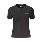 Tommy Hilfiger Black Cotton Women T-Shirt