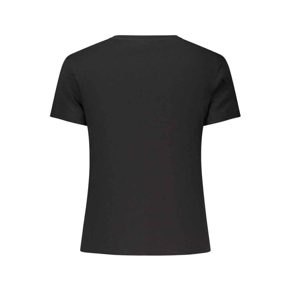 Tommy Hilfiger Black Cotton Women T-Shirt